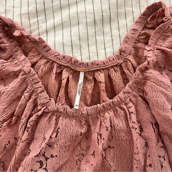 Free People Stacey Lace Crop Top - Picture 7 of 8